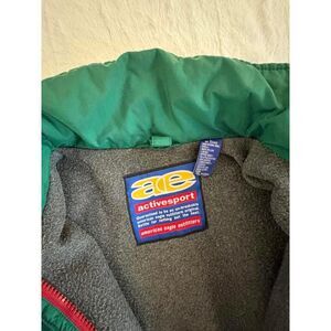 Vintage AE Activesport Green Navy Fleece Lined Jacket Men’s L Y2K